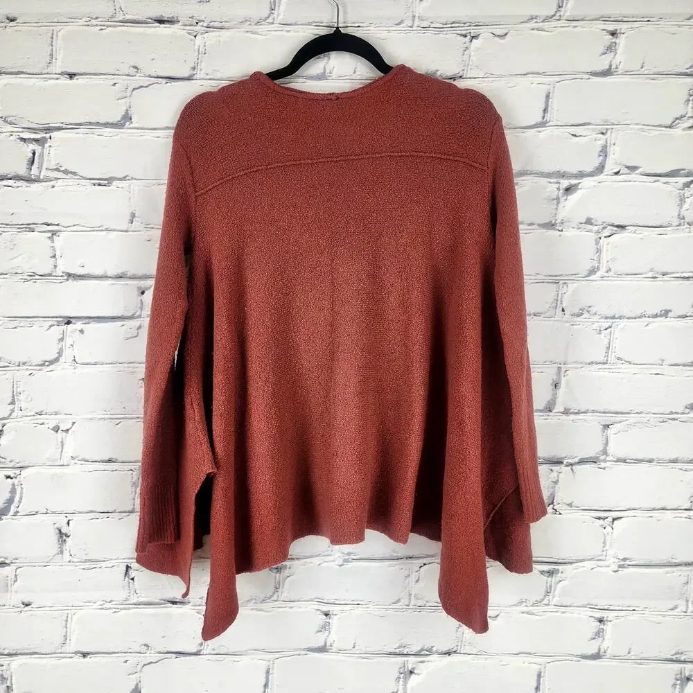 Free People Top Womens S handkerchief oversized plush comfy cozy boho lagenlook